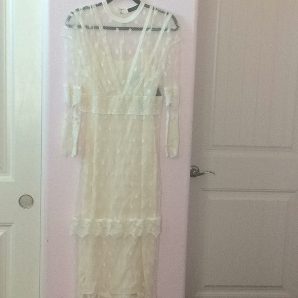 Burberry white lace dress